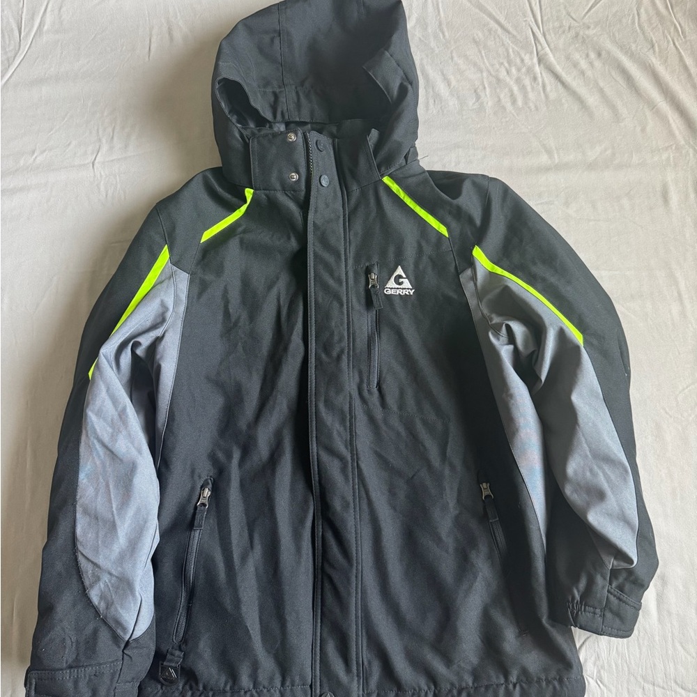 Gerry Weber Kids Black and Neon Yellow Raincoat